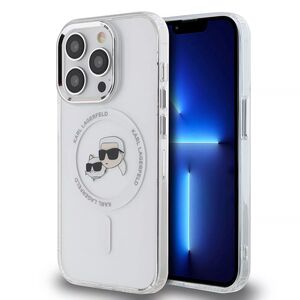 Husa premium pentru  iPhone 15 Pro Karl Lagerfeld compatibila Magsafe - Alb