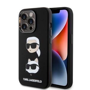 Husa premium pentru  iPhone 15 Pro Karl Lagerfeld superior quality - Negru gri