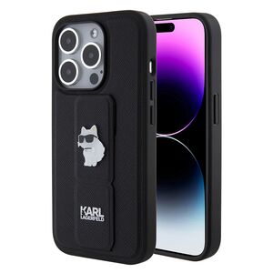 Husa premium pentru  iPhone 15 Pro Karl Lagerfeld superior quality - Negru intens
