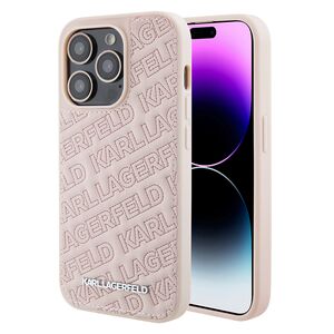 Husa premium pentru  iPhone 15 Pro Karl Lagerfeld superior quality - Roz neon