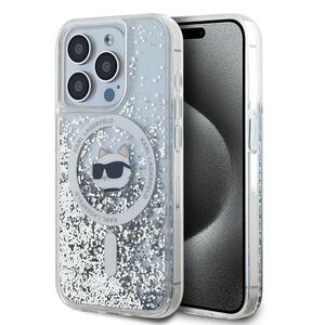 Husa premium pentru  iPhone 15 Pro Max Karl Lagerfeld compatibila Magsafe - Ice