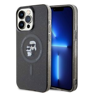 Husa premium pentru  iPhone 15 Pro Max Karl Lagerfeld compatibila Magsafe - Negru print