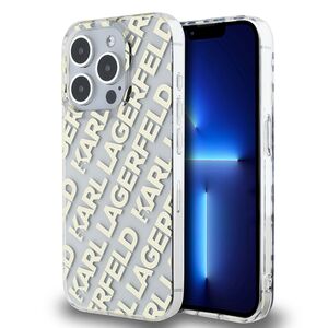 Husa premium pentru  iPhone 15 Pro Max Karl Lagerfeld superior quality - Alb