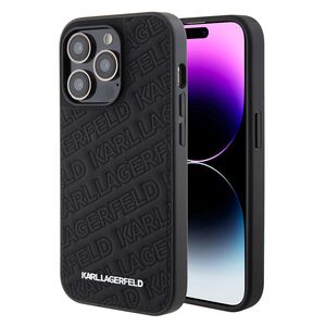 Husa premium pentru  iPhone 15 Pro Max Karl Lagerfeld superior quality - Negru electric