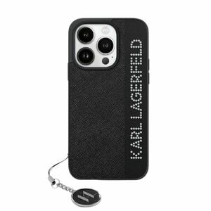 Husa premium pentru  iPhone 15 Pro Max Karl Lagerfeld superior quality - Negru print