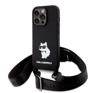 Husa premium pentru  iPhone 15 Pro Max Karl Lagerfeld superior quality - Negru