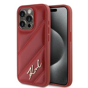 Husa premium pentru  iPhone 15 Pro Max Karl Lagerfeld superior quality - Rosu