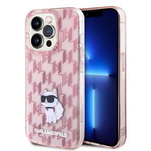 Husa premium pentru  iPhone 15 Pro Max Karl Lagerfeld superior quality - Roz deschis