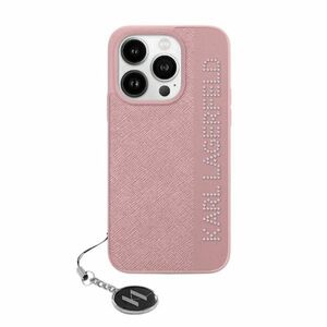 Husa premium pentru  iPhone 15 Pro Max Karl Lagerfeld superior quality - Roz inchis