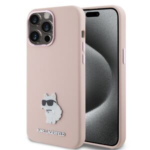 Husa premium pentru  iPhone 15 Pro Max Karl Lagerfeld superior quality - Roz