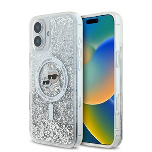 Husa premium pentru  iPhone 16 Karl Lagerfeld compatibila Magsafe - Sclipici