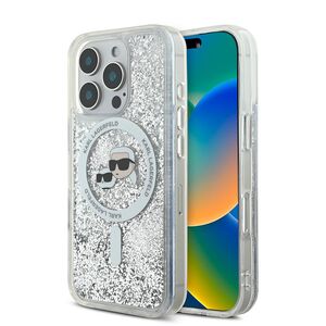 Husa premium pentru  iPhone 16 Pro Karl Lagerfeld compatibila Magsafe - Clear