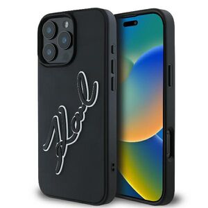 Husa premium pentru  iPhone 16 Pro Karl Lagerfeld superior quality - Negru melange