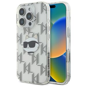 Husa premium pentru  iPhone 16 Pro Max Karl Lagerfeld superior quality - Gri