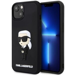 Husa premium pentru  iPhone 15 Plus Karl Lagerfeld superior quality - Negru fumuriu