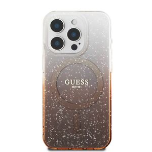 Husa pentru  iPhone 16 Pro cu MagSafe Guess - IML Series - maro inchis