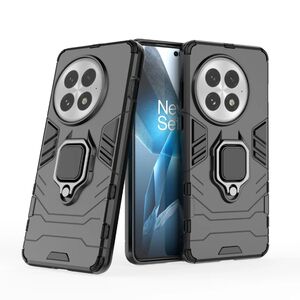 Husa pentru  OnePlus 13 cu inel Ring Armor Kickstand Tough, Negru