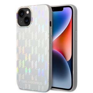 Husa premium pentru  iPhone 15 Plus Karl Lagerfeld superior quality - Alb