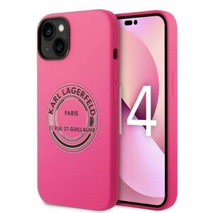 Husa premium pentru  iPhone 15 Plus Karl Lagerfeld superior quality - Fucsia