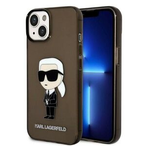 Husa premium pentru  iPhone 15 Plus Karl Lagerfeld superior quality - Maro havana