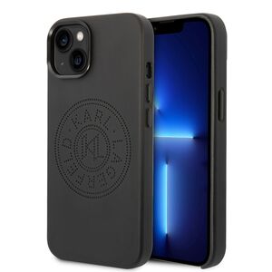 Husa premium pentru  iPhone 15 Plus Karl Lagerfeld superior quality - Negru carbon