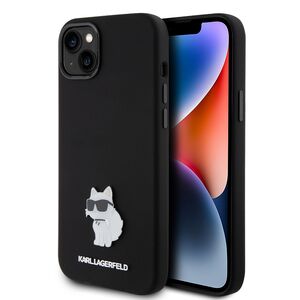 Husa premium pentru  iPhone 15 Plus Karl Lagerfeld superior quality - Negru denim