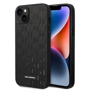 Husa premium pentru  iPhone 15 Plus Karl Lagerfeld superior quality - Negru electric