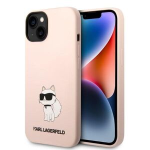 Husa premium pentru  iPhone 15 Plus Karl Lagerfeld superior quality - Roz 