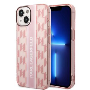 Husa premium pentru  iPhone 15 Plus Karl Lagerfeld superior quality - Roz pastel