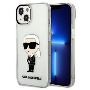 Husa premium pentru  iPhone 15 Plus Karl Lagerfeld superior quality - Transparent