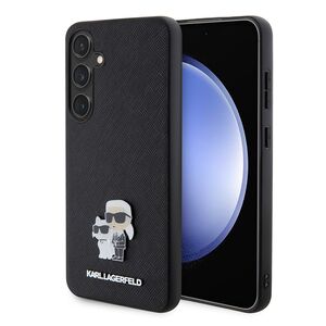 Husa premium pentru  Samsung Galaxy S24+ Plus Karl Lagerfeld superior quality - Negru deschis
