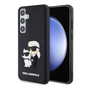 Husa premium pentru  Samsung Galaxy S24+ Plus Karl Lagerfeld superior quality - Negru texturat