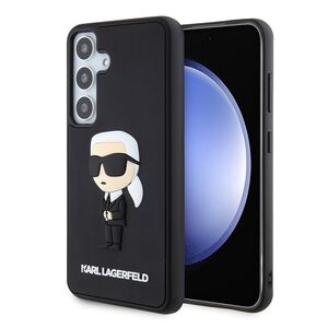 Husa premium pentru  Samsung Galaxy S24 Karl Lagerfeld superior quality - Negru fumuriu