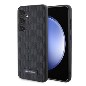 Husa premium pentru  Samsung Galaxy S24 Karl Lagerfeld superior quality - Negru havana