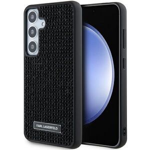 Husa premium pentru  Samsung Galaxy S24 Karl Lagerfeld superior quality - Negru texturat