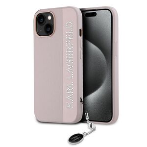 Husa premium pentru  iPhone 15 Karl Lagerfeld superior quality - Roz neon