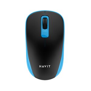 Mouse wireless pentru laptop 1200 DPI Havit MS626GT, negru / albastru