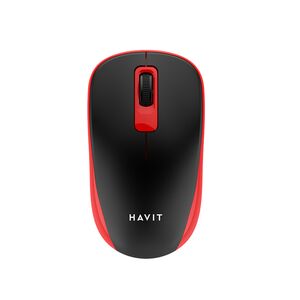 Mouse wireless pentru laptop 1200 DPI Havit MS626GT, negru / rosu