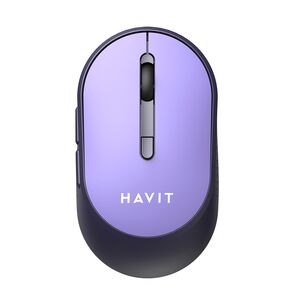 Mouse wireless ergonomic pentru laptop Havit MS78GT, mov