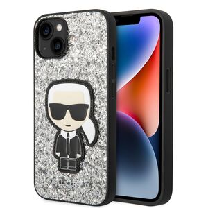 Husa premium pentru  iPhone 15 Karl Lagerfeld superior quality - Alb