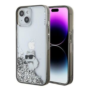 Husa premium pentru  iPhone 15 Karl Lagerfeld superior quality - Argintiu