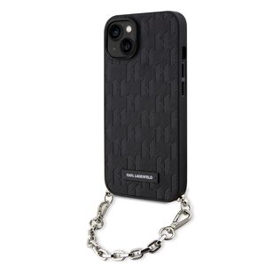 Husa premium pentru  iPhone 15 Karl Lagerfeld superior quality - Negru electric