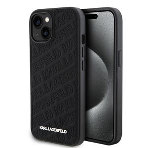 Husa premium pentru  iPhone 15 Karl Lagerfeld superior quality - Negru intens