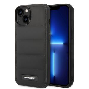 Husa premium pentru  iPhone 15 Karl Lagerfeld superior quality - Negru royal