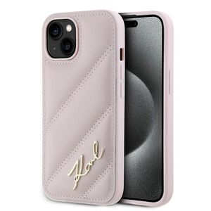 Husa premium pentru  iPhone 15 Karl Lagerfeld superior quality - Roz