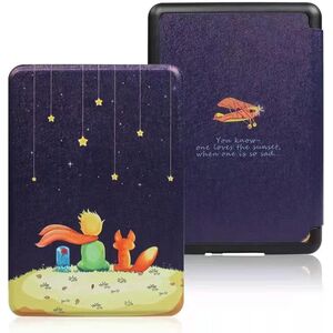 Husa pentru Kindle Paperwhite 2024 (12th gen) 7 inch / Kindle Colorsoft Signature Edition 7 inch slim ultra-light, functie sleep/wake-up, inchidere magnetica - little prince