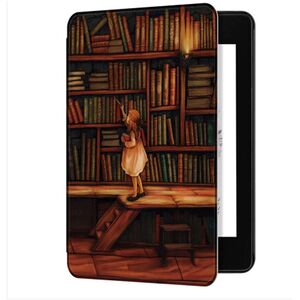 Husa pentru Kindle Paperwhite 2024 (12th gen) 7 inch / Kindle Colorsoft Signature Edition 7 inch slim ultra-light, functie sleep/wake-up, inchidere magnetica - girl bookstore