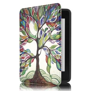 Husa pentru Kindle Paperwhite 2024 (12th gen) 7 inch / Kindle Colorsoft Signature Edition 7 inch slim ultra-light, functie sleep/wake-up, inchidere magnetica - nature tree