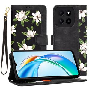 Husa tip carte pentru  Honor X5B, functie stand si port carduri, Negru