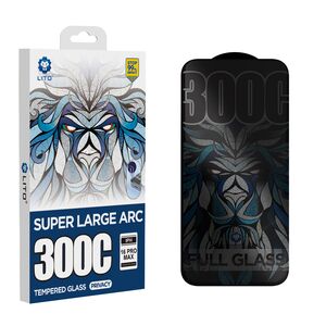 Folie sticla iPhone 16 Pro Lito D+ Max Privacy 300C, negru